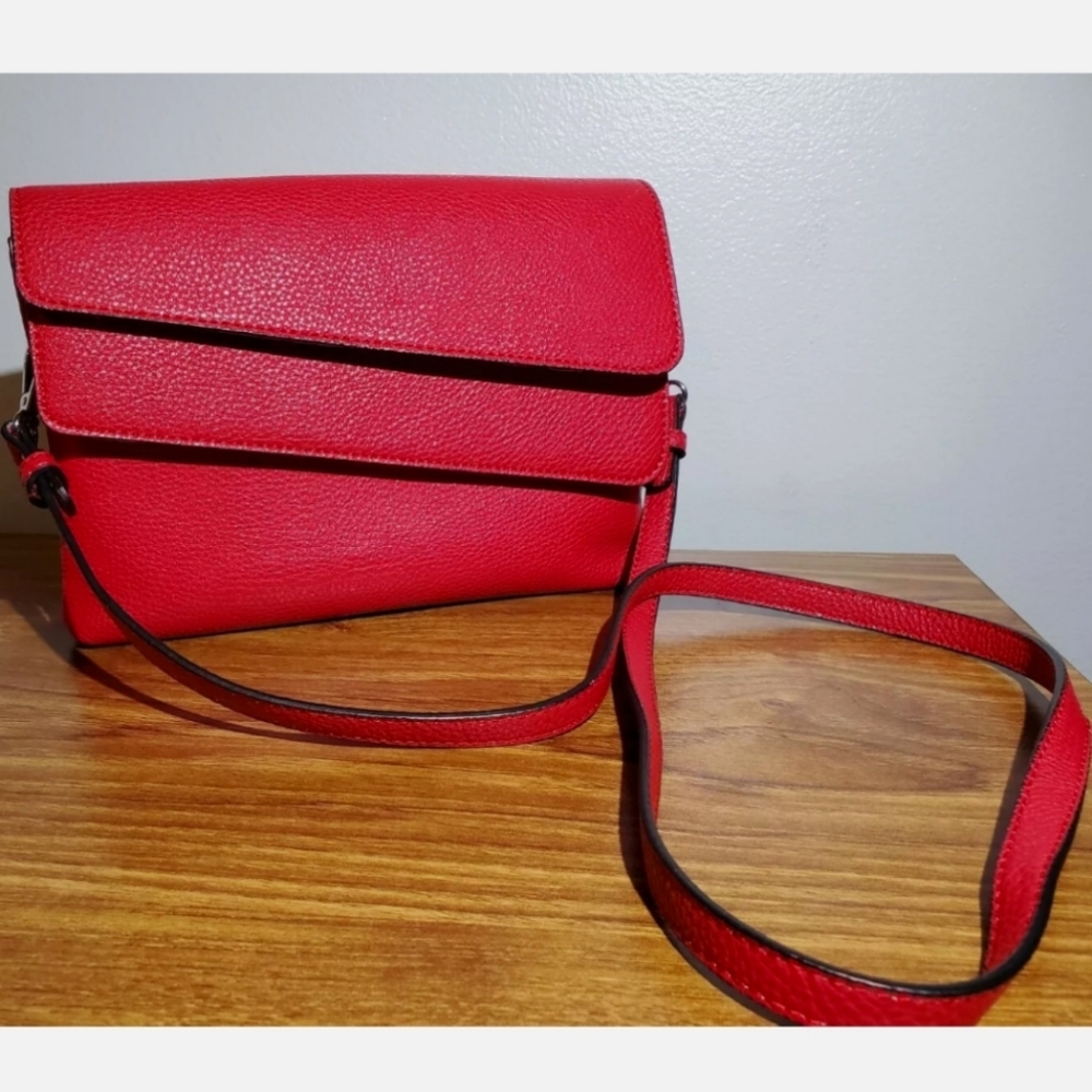 Charming Charlie Crossbody Bag, Crossbody Purse, Red Crossbody, 2 Compartments